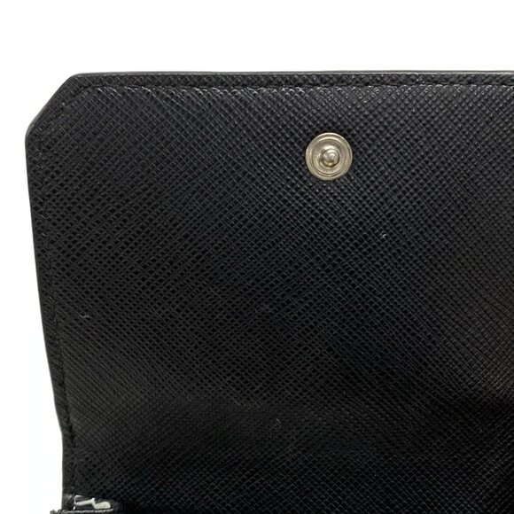 Auth PRADA - 2ZH068 Black White Saffiano Leather Shoulder Bag - Picture 10 of 16